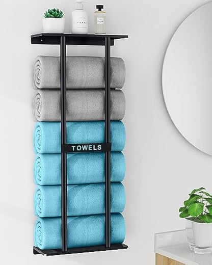 Bathroom Towel Storage Rack, Towel Racks for Bathroom Wall Mounted 30 inch